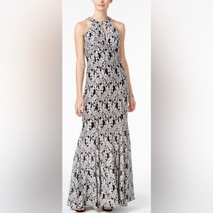 Night Way Silver Evening Dress